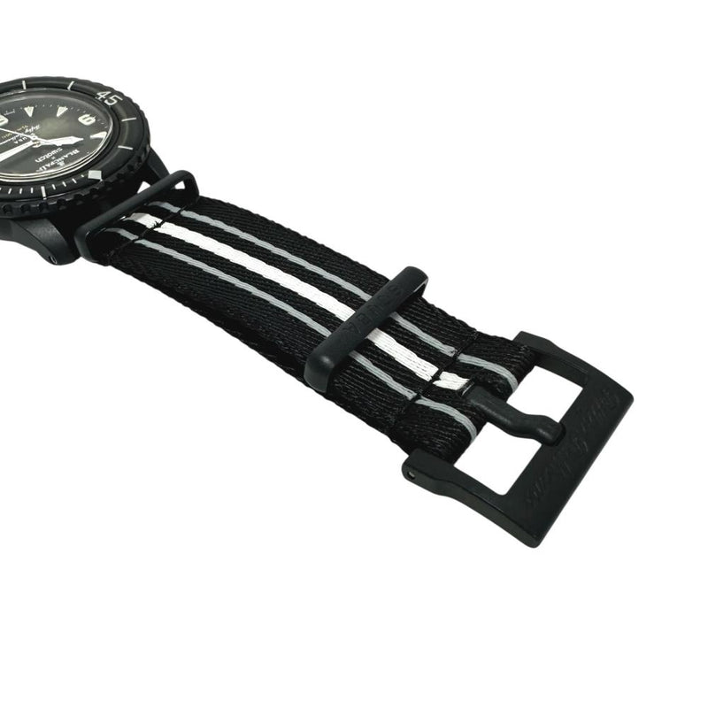 【Swatch/スウォッチ】 スキューバ フィフティファゾムス オーシャンオブストーム SO35B400 スウォッチ×ブランパン　保証書/ギャラ/箱付き 腕時計 セラミック/ナイロン 自動巻き/オートマ 黒文字盤/黒ナイロンベルト メンズ
【中古】【真子質店】【GD】




【DxK】