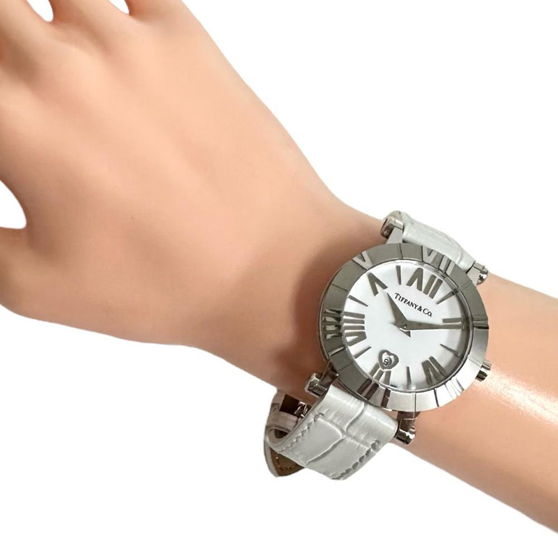 【TIFFANY&Co./ティファニー】 アトラス T0125 腕時計 ステンレススチール/ホワイトセラミック/レザー クオーツ 白文字盤/白革ベルト(社外) レディース
【中古】【真子質店】【GD】




【MaMiMo】