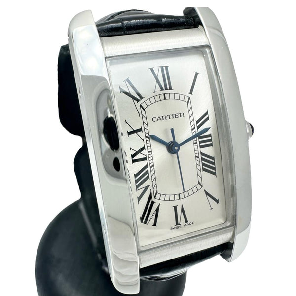 【CARTIER/カルティエ】 タンクアメリカンMM WSTA0017 腕時計 ステンレススチール/レザー 自動巻き/オートマ シルバー文字盤/ダークネイビーレザー レディース
【中古】【真子質店】【BL】




【DTSx】