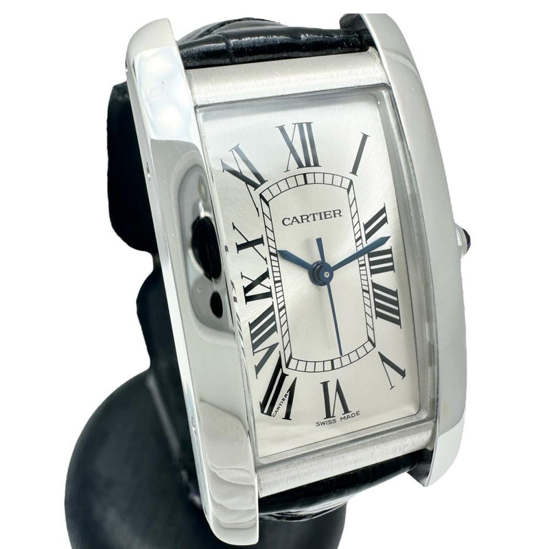 【CARTIER/カルティエ】 タンクアメリカンMM WSTA0017 腕時計 ステンレススチール/レザー 自動巻き/オートマ シルバー文字盤/ダークネイビーレザー レディース
【中古】【真子質店】【BL】




【DTSx】