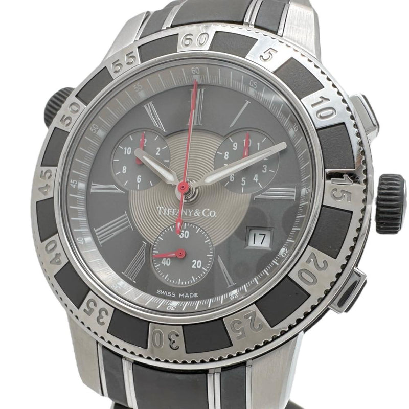 【TIFFANY&Co./ティファニー】 マークT-57 クロノ 腕時計 ステンレススチール クオーツ グレー文字盤/グレーベルト メンズ
【中古】【真子質店】【GD】




【KMoS】