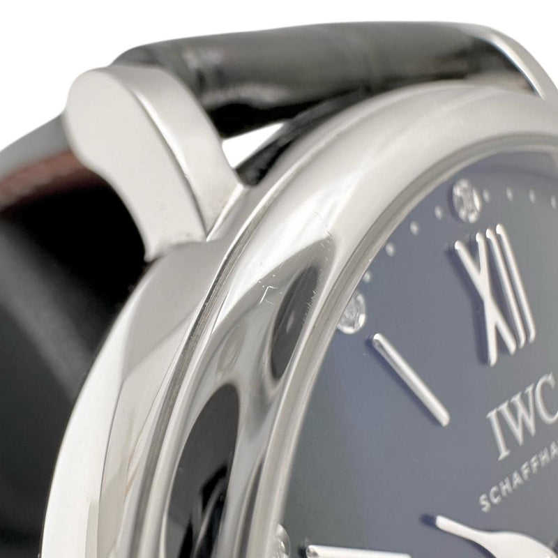 【IWC/インターナショナルウォッチカンパニー】 ポートフィノ IW357405 ダイヤ12P　保証書/ギャラ付き 腕時計 ステンレススチール/レザー 自動巻き/オートマ グリーン文字盤/ダークグリーンレザーベルト レディース
【中古】【真子質店】【BL】




【TKMox】