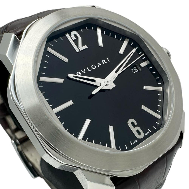 【BVLGARI/ブルガリ】 オクト OC41S 保証書/ギャラ/箱付き　裏スケルトン 腕時計 ステンレススチール/レザー 自動巻き/オートマ ダークブラウン文字盤/ブラウンレザー メンズ
【中古】【真子質店】【BL】




【MaxID】