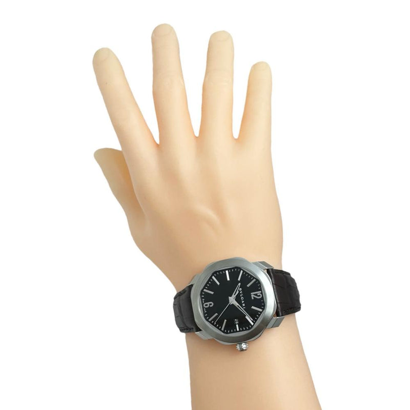 【BVLGARI/ブルガリ】 オクト OC41S 保証書/ギャラ/箱付き　裏スケルトン 腕時計 ステンレススチール/レザー 自動巻き/オートマ ダークブラウン文字盤/ブラウンレザー メンズ
【中古】【真子質店】【BL】




【MaxID】
