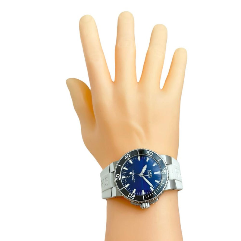 【ORIS/オリス】 アクイス デイト 01 733 7653 箱/保有り 裏スケルトン 腕時計 ステンレススチール/ラバー 自動巻き/オートマ ネイビー文字盤/ホワイトラバー メンズ
【中古】【真子質店】【GD】




【KKx】