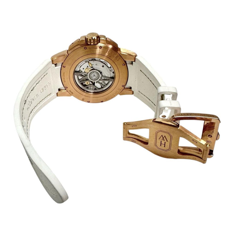 【HARRY WINSTON/ハリーウィンストン】 OCEABI42RR001 オーシャン バイレトログラード デイデイト　保証書/ギャラ/箱付き 腕時計 K18PGピンクゴールド/ラバー 自動巻き/オートマ 黒文字盤/白ラバーベルト メンズ
【中古】【真子質店】【BL】




【IMiKxx】