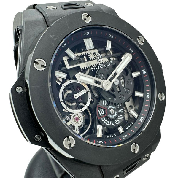 【HUBLOT/ウブロ】 ビックバン メカ10 ブラックマジック 414.CL.1123.RX 保証書/ギャラ/箱付き　スケルトン　10デイズ/10days　ロングパワーリザーブ 腕時計 セラミック/ラバー 手巻き ブラック文字盤/ブラックラバーベルト メンズ
【中古】【真子質店】【BL】




【IIMoMox】