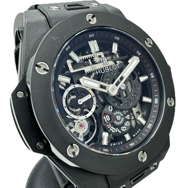 【HUBLOT/ウブロ】 ビックバン メカ10 ブラックマジック 414.CL.1123.RX 保証書/ギャラ/箱付き　スケルトン　10デイズ/10days　ロングパワーリザーブ 腕時計 セラミック/ラバー 手巻き ブラック文字盤/ブラックラバーベルト メンズ
【中古】【真子質店】【BL】




【IIMoMox】