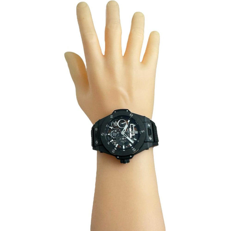 【HUBLOT/ウブロ】 ビックバン メカ10 ブラックマジック 414.CL.1123.RX 保証書/ギャラ/箱付き　スケルトン　10デイズ/10days　ロングパワーリザーブ 腕時計 セラミック/ラバー 手巻き ブラック文字盤/ブラックラバーベルト メンズ
【中古】【真子質店】【BL】




【IIMoMox】