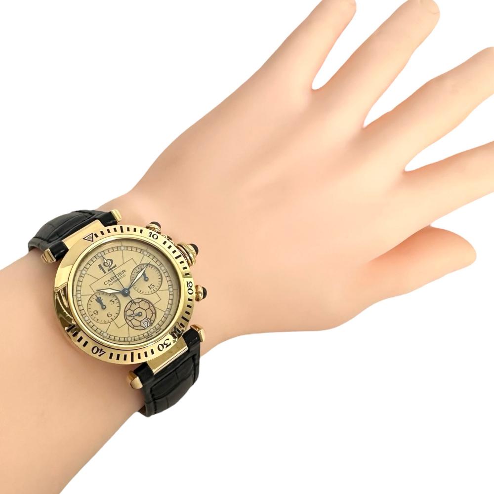 CARTIER/カルティエ】 パシャ クロノグラフ W3017551 保証書/ギャラ/箱