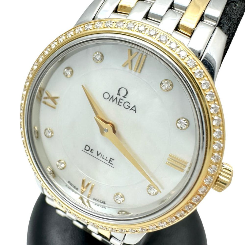 【OMEGA/オメガ】 デビル 424.25.27.60.55.001 8P＆ダイヤモンド巻ベゼル 腕時計 ステンレススチール/イエローゴールド クオーツ シェル文字盤/シルバー、ゴールドコンビベルト レディース
【中古】【真子質店】【GD】




【TKMox】