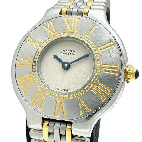【CARTIER/カルティエ】 マスト21 ヴァンティアン W10051F4 腕時計 ステンレススチール/GP クオーツ ホワイト文字盤/シルバーゴールドベルト レディース
【中古】【真子質店】【GD】




【YMoD】