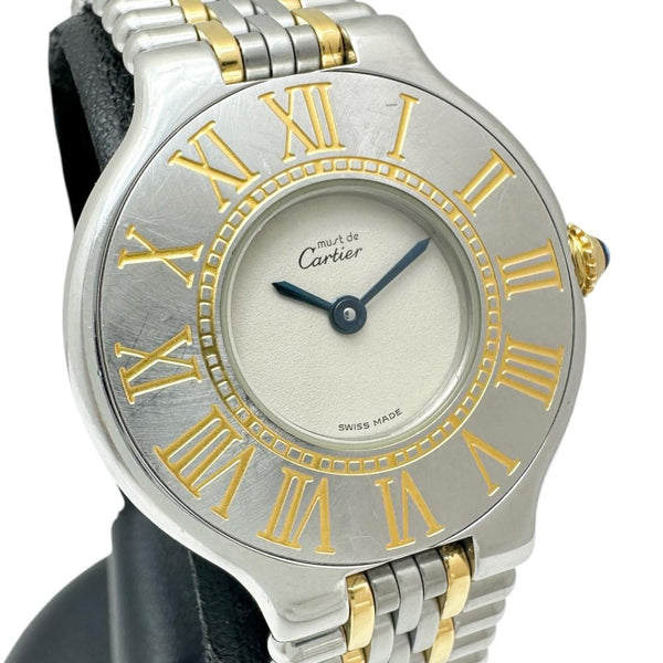 【CARTIER/カルティエ】 マスト21 ヴァンティアン W10051F4 腕時計 ステンレススチール/GP クオーツ ホワイト文字盤/シルバーゴールドベルト レディース
【中古】【真子質店】【GD】




【YMoD】