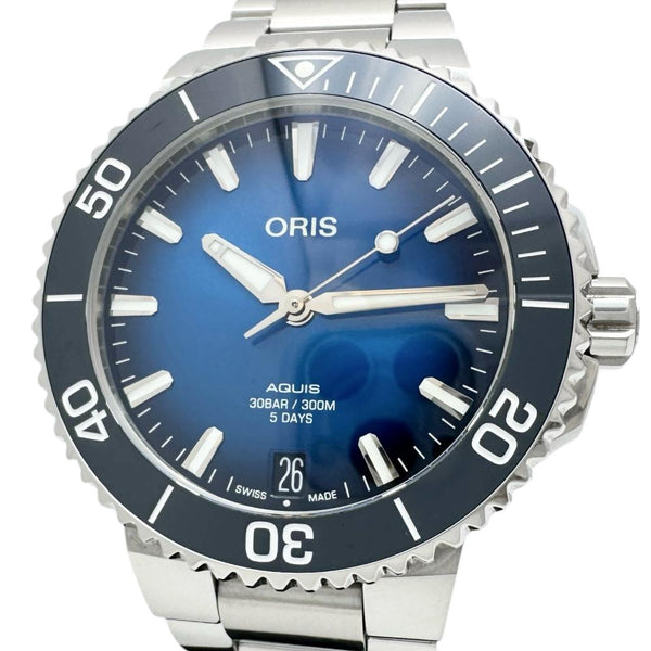 【ORIS/オリス】 アクイスデイト 01 400 7769 箱/保有り 裏スケルトン 腕時計 ステンレススチール 自動巻き/オートマ ブルー文字盤/シルバーベルト メンズ
【中古】【真子質店】【GD】




【IYMiMa】