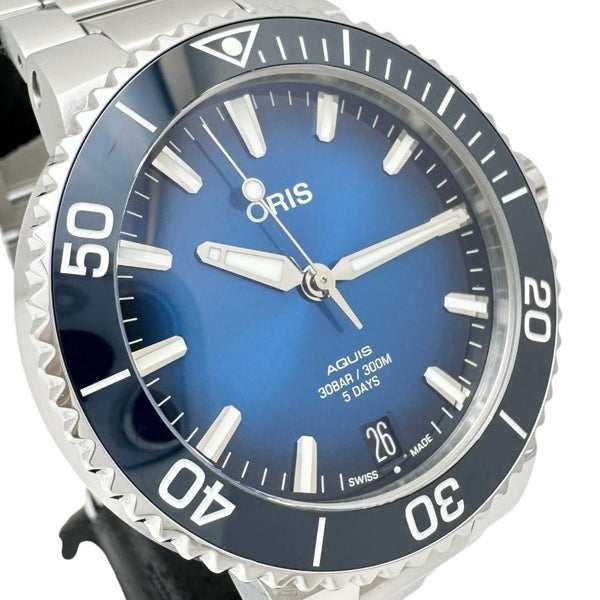 【ORIS/オリス】 アクイスデイト 01 400 7769 箱/保有り 裏スケルトン 腕時計 ステンレススチール 自動巻き/オートマ ブルー文字盤/シルバーベルト メンズ
【中古】【真子質店】【GD】




【IYMiMa】