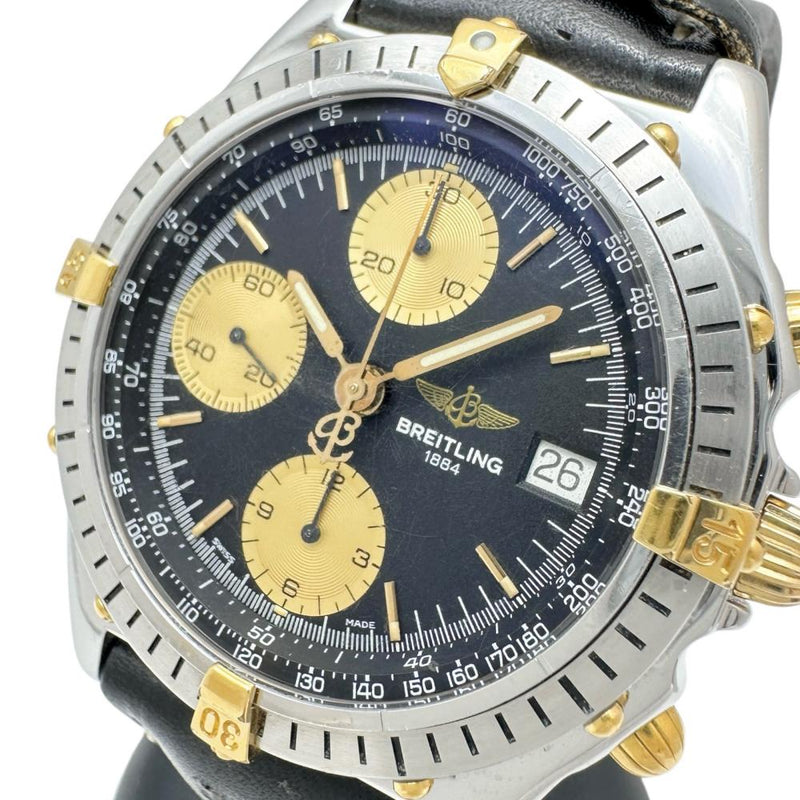 【BREITLING/ブライトリング】 クロンマット ビコロ B13047 黒/金目 腕時計 ステンレススチール/レザー/YG 自動巻き/オートマ ブラック、ゴールド文字盤/ブラックレザーベルト メンズ
【中古】【真子質店】【GD】




【IMaMaI】
