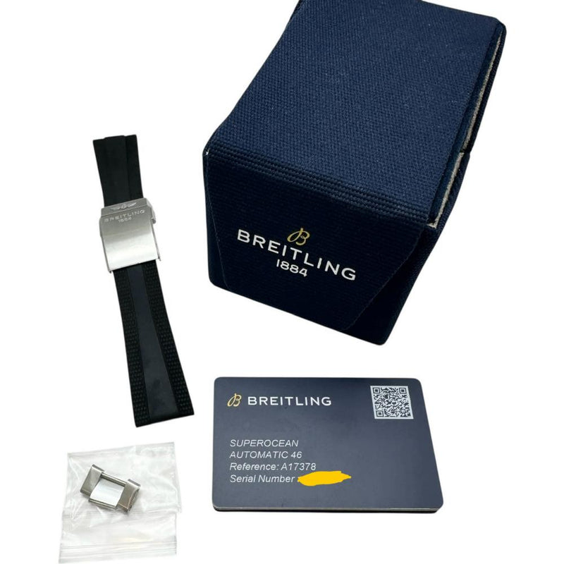 【BREITLING/ブライトリング】 スーパーオーシャン A17378 保証書/ギャラ/箱付き 腕時計 ステンレススチール 自動巻き/オートマ ブラック文字盤/シルバーベルト メンズ
【中古】【真子質店】【BL】




【MaMoMaI】