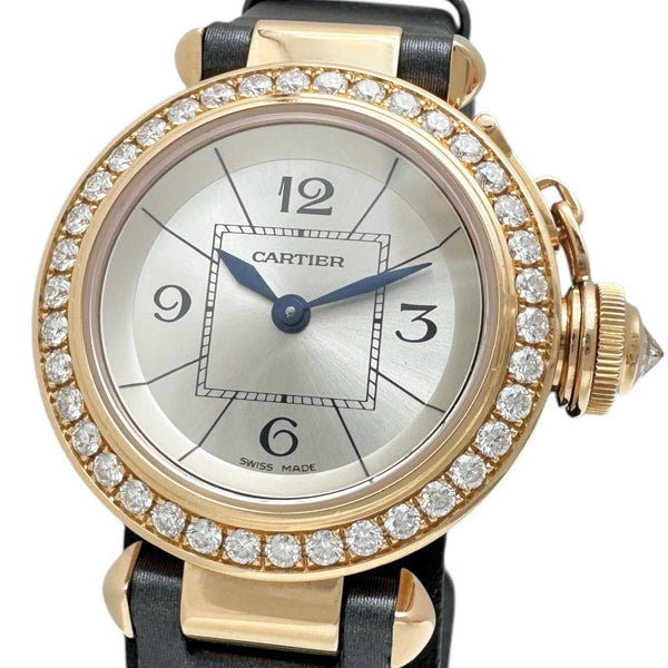 【CARTIER/カルティエ】 ミスパシャ WJ124026 ダイヤベゼル 腕時計 K18PGピンクゴールド/レザー クオーツ シルバー字盤/グレーレザーベルト レディース
【中古】【真子質店】【BL】




【KMiYMo】