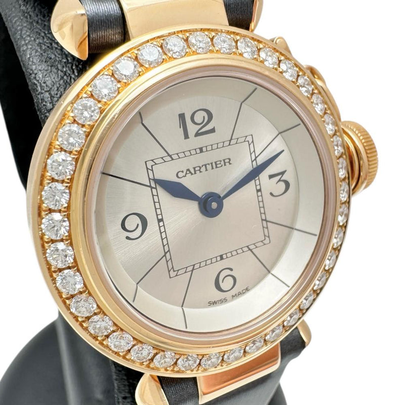 【CARTIER/カルティエ】 ミスパシャ WJ124026 ダイヤベゼル 腕時計 K18PGピンクゴールド/レザー クオーツ シルバー字盤/グレーレザーベルト レディース
【中古】【真子質店】【BL】




【KMiYMo】