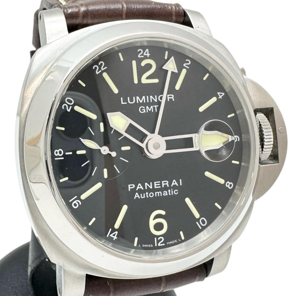 【PANERAI/パネライ】 PAM00297 ルミノール GMT 腕時計 ステンレススチール/レザー 自動巻き/オートマ ブラック文字盤/ブラウンレザー社外ベルト メンズ
【中古】【真子質店】【GD】




【MaMiKT】