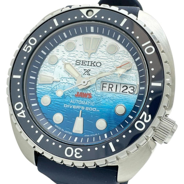【SEIKO/セイコー】 4R36-17H0 箱/保有り ジョーズ 50周年記念 腕時計 ステンレススチール/ラバー 自動巻き/オートマ ブルーグラデーション文字盤/ブルーラバーベルト メンズ
【中古】【真子質店】【GD】




【MiTMo】