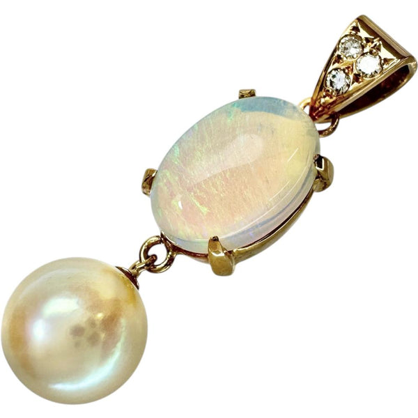 アコヤパール7.7mm オパール 1.74ct ダイヤモンド 0.04ct ペンダントトップ K18ゴールド 18金 2.6g レディース
【中古】【真子質店】【NN】




【ITx】