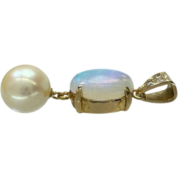 アコヤパール7.7mm オパール 1.74ct ダイヤモンド 0.04ct ペンダントトップ K18ゴールド 18金 2.6g レディース
【中古】【真子質店】【NN】




【ITx】