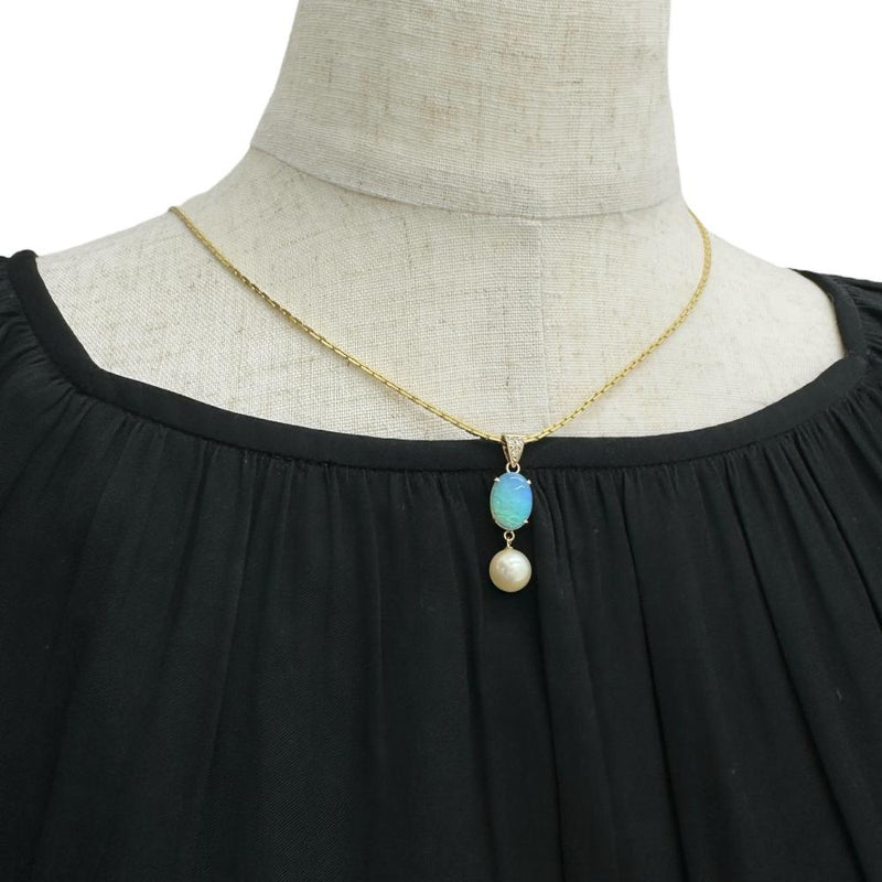 アコヤパール7.7mm オパール 1.74ct ダイヤモンド 0.04ct ペンダントトップ K18ゴールド 18金 2.6g レディース
【中古】【真子質店】【NN】




【ITx】