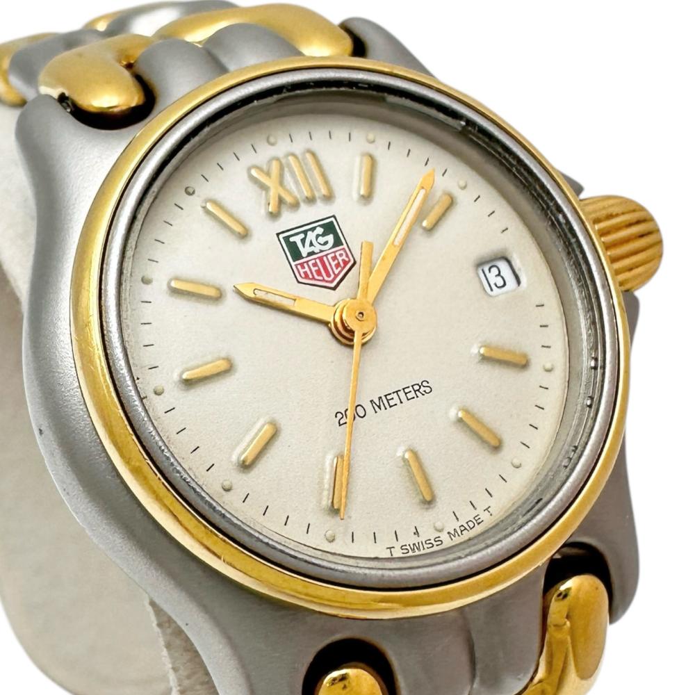 TAG HEUER] 200m S05.008M Watch GP/Stainless Steel Quartz Cream