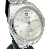 【TUDOR/チューダー/チュードル】 グラマー デイデイト 56000 未使用　10Pダイヤ 腕時計 ステンレススチール 自動巻き/オートマ シルバー文字盤/シルバーベルト メンズ
【中古】【真子質店】【BL】




【TxSx】