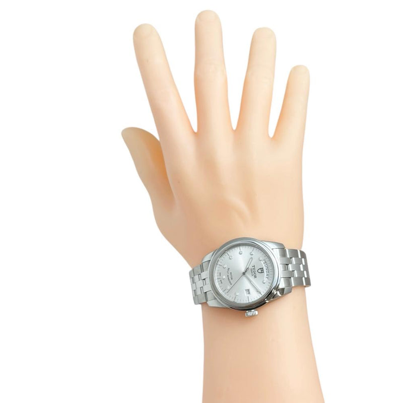 【TUDOR/チューダー/チュードル】 グラマー デイデイト 56000 未使用　10Pダイヤ 腕時計 ステンレススチール 自動巻き/オートマ シルバー文字盤/シルバーベルト メンズ
【中古】【真子質店】【BL】




【TxSx】