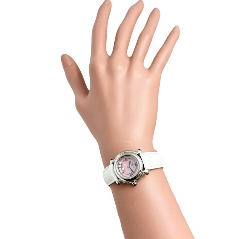 Chopard/ショパール】 ハッピースポーツ 27/8245-23 ダイヤ5P 腕時計 