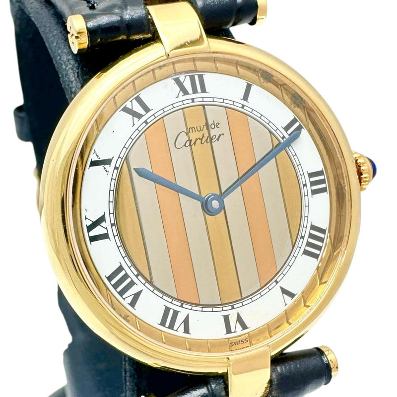 【CARTIER/カルティエ】 590003 マストヴァンドーム トリニティ 腕時計 シルバー925/レザー/GP クオーツ ゴールド文字盤/ブラックレザー社外ベルト メンズ
【中古】【真子質店】【GD】




【MiTMo】