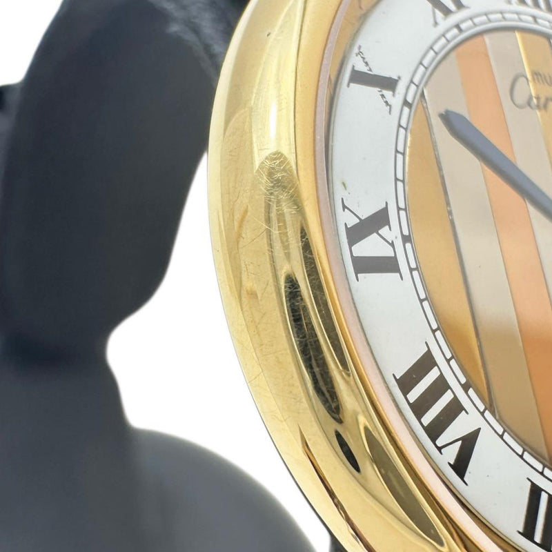 【CARTIER/カルティエ】 590003 マストヴァンドーム トリニティ 腕時計 シルバー925/レザー/GP クオーツ ゴールド文字盤/ブラックレザー社外ベルト メンズ
【中古】【真子質店】【GD】




【MiTMo】