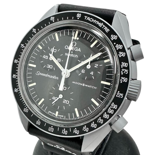 【Swatch/スウォッチ】 OMEGAコラボ ムーン クロノ 腕時計 プラスチック/ナイロン クオーツ 黒文字盤/グレーケース/黒ナイロンベルト メンズ
【中古】【真子質店】【GD】




【TTx】