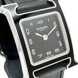 【HERMES/エルメス】 HH1.221 Hウォッチ　黒ラッカー　保証書/ギャラ/箱付き 腕時計 ステンレススチール/レザー クオーツ 2021年製 ブラック文字盤/ブラックレザーベルト レディース
【中古】【真子質店】【GD】




【IIII】