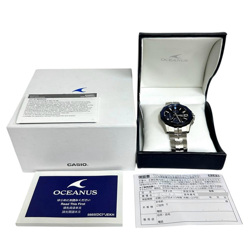 【CASIO/カシオ】 オシアナス OCW-S6000 保証書/ギャラ/箱付き 腕時計 チタン ソーラー電波 青黒文字盤 メンズ
【中古】【真子質店】【GD】




【SSx】