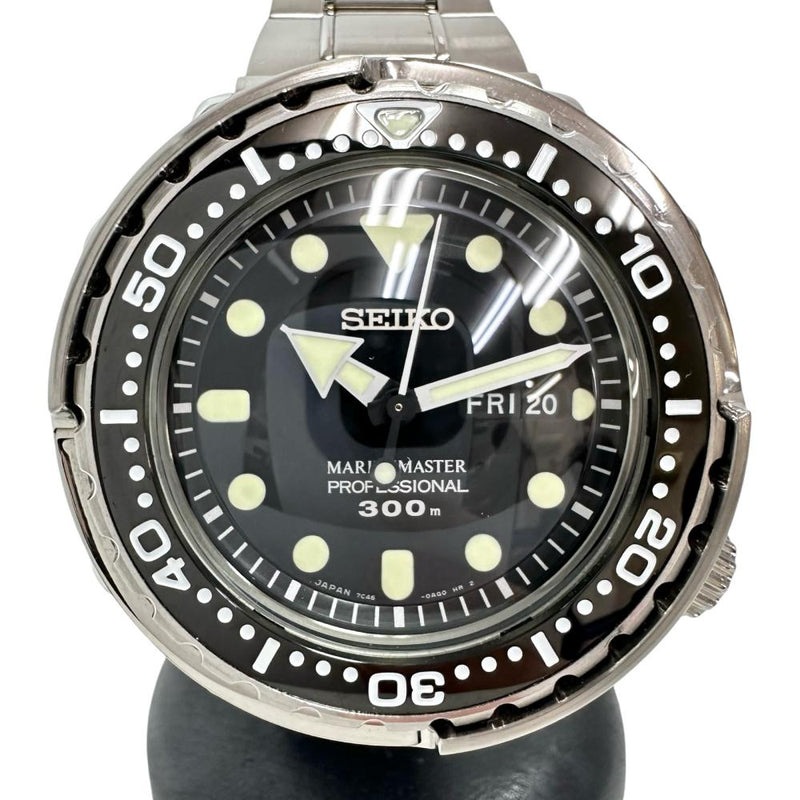 【SEIKO/セイコー】 SBBN031/7C46-0AG0 　 マリンマスター ツナ缶 腕時計 ステンレススチール/チタン クオーツ 黒文字盤 メンズ
【中古】【真子質店】【GD】




【SxT】