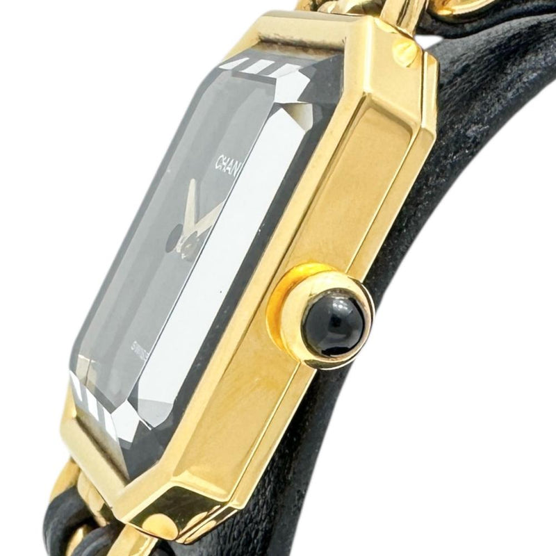 CHANEL/シャネル】 H0001 プルミエール L 腕時計 GP/レザー クオーツ