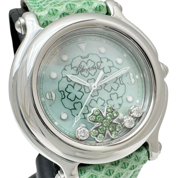 【Chopard/ショパール】 27/8428 ハッピースポーツ クローバー 腕時計 ステンレススチール/レザー/シェル クオーツ グリーンシェル文字盤/グリーンレザーベルト レディース
【中古】【真子質店】【GD】




【TxxT】