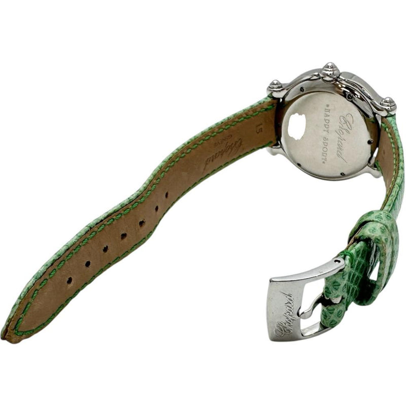 【Chopard/ショパール】 27/8428 ハッピースポーツ クローバー 腕時計 ステンレススチール/レザー/シェル クオーツ グリーンシェル文字盤/グリーンレザーベルト レディース
【中古】【真子質店】【GD】




【TxxT】