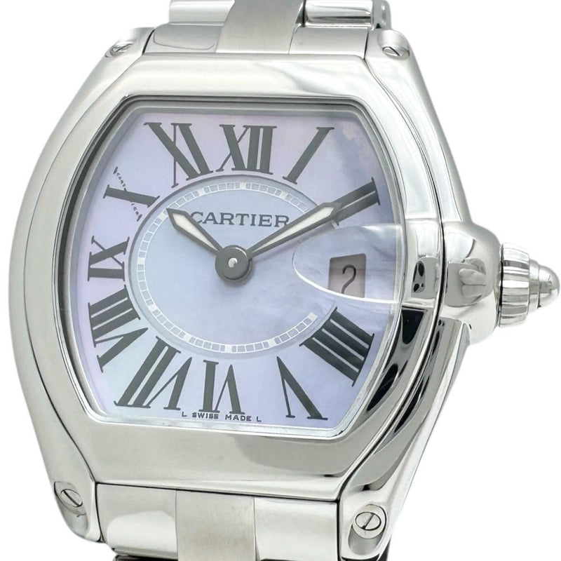 【CARTIER/カルティエ】 W6206007 ロードスターSM 2008年クリスマス限定　保証書/ギャラ/箱付き 腕時計 ステンレススチール/シェル クオーツ シェル文字盤/シルバーベルト レディース
【中古】【真子質店】【BL】




【MaDMaT】
