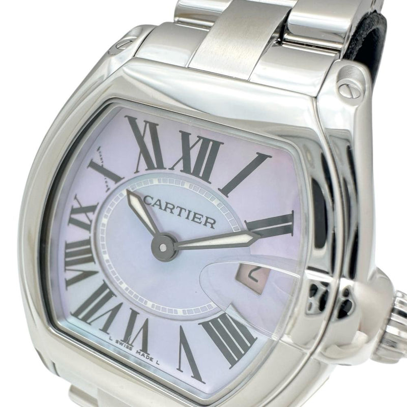 【CARTIER/カルティエ】 W6206007 ロードスターSM 2008年クリスマス限定　保証書/ギャラ/箱付き 腕時計 ステンレススチール/シェル クオーツ シェル文字盤/シルバーベルト レディース
【中古】【真子質店】【BL】




【MaDMaT】