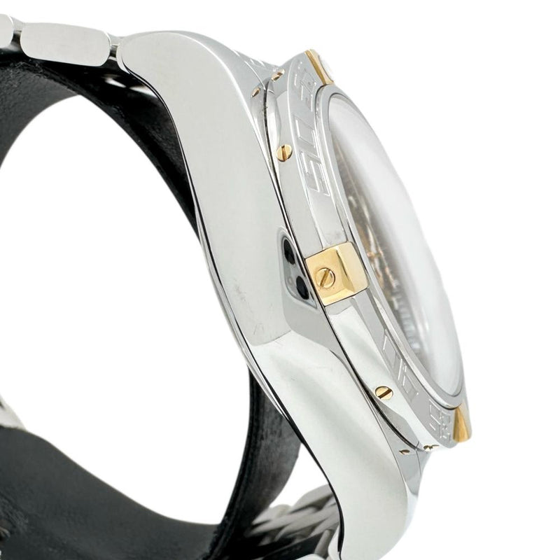 【BREITLING/ブライトリング】 IB0110 クロノマット44 ビコロ 腕時計 ステンレススチール 自動巻き/オートマ ブラック＆ゴールド文字盤/シルバーベルト レディース
【中古】【真子質店】【BL】




【DTSx】