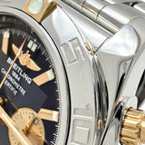 【BREITLING/ブライトリング】 IB0110 クロノマット44 ビコロ 腕時計 ステンレススチール 自動巻き/オートマ ブラック＆ゴールド文字盤/シルバーベルト レディース
【中古】【真子質店】【BL】




【DTSx】