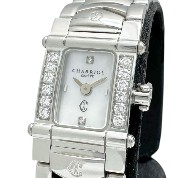 【CHARRIOL/シャリオール】 INTRM9 コロンブス スクエア 腕時計 ステンレススチール クオーツ ホワイトシェル文字盤/シルバーベルト レディース
【中古】【真子質店】【GD】




【Dxx】