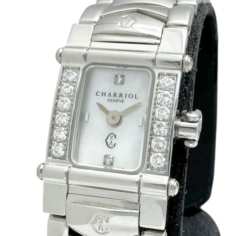 【CHARRIOL/シャリオール】 INTRM9 コロンブス スクエア 腕時計 ステンレススチール クオーツ ホワイトシェル文字盤/シルバーベルト レディース
【中古】【真子質店】【GD】




【Dxx】