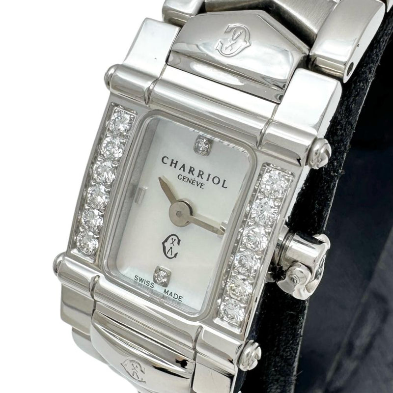 【CHARRIOL/シャリオール】 INTRM9 コロンブス スクエア 腕時計 ステンレススチール クオーツ ホワイトシェル文字盤/シルバーベルト レディース
【中古】【真子質店】【GD】




【Dxx】