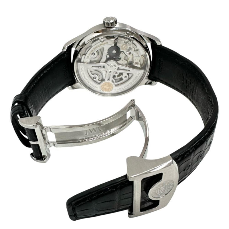 【IWC/インターナショナルウォッチカンパニー】 IW500712 ポルトギーゼ 7DAYS/7デイズ　保証書/ギャラ/箱付き　パワーリザーブ 裏スケルトン 腕時計 ステンレススチール/レザー 自動巻き/オートマ シルバー文字盤/黒革ベルト メンズ
【中古】【真子質店】【BL】




【KSDT】