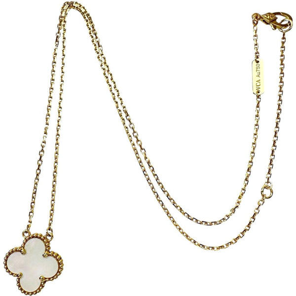 【Van Cleef & Arpels/ヴァンクリーフ＆アーペル】 ヴィンテージアルハンブラ ホワイトシェル ネックレス K18ゴールド 18金 5.2g 38/42cm VCARA45900 レディース
【中古】【真子質店】【BL】




【TKxx】